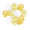 Komplet balonov Happy Birthday modra srebrna 102 kos