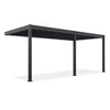 Bioklimatska pergola Antares Stenska, 3 x 6, Antracit, Električni motor in LED luči