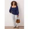 Trendyol Curve Ženska bluza Tbbss23Af00035, Tamnoplava