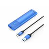 Orico PWM2 zunanje ohišje za M.2 SATA SSD v USB-C 3.2 Gen1, aluminij, modra (PWM2-BL-EP)