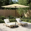 Vrtni Parasol s Podnožjem 300 x 300 cm Poliester Pravokutni