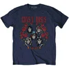 Guns N Roses Majica Skulls Wreath Unisex Navy Blue S