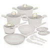 Berlinger Haus Set posuđa Sahara Collection BH-8081NN, 15 delova, Krem