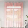 Voile zavjese s petljama 2 kom. ružičaste 140x260 cm