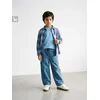 Sinsay - Pamučna basic majica - steel blue