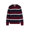 TOMMY HILFIGER Pulover mornarska/vinsko rdeča/bela