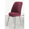 Hanah Home set trpezarijskih stolica Dexa 2 kom, bordo tkanina Babyface, hromirane metalne noge