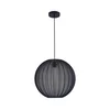 Viseći luster SENSAI na sajli, 1x E27 (maks. 20 W), 230 V, prečnik 40 cm, crne boje