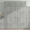 Visoka komoda siva boja betona 80 x 42,5 x 185 cm drvena
