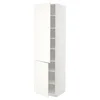METOD Visoki element s policama/2 vrata, bela/Vallstena bela, 60x60x220 cm