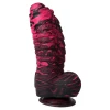 SuperLove Monster Dracarys Liquid Silicone Dildo Thick Red-Black