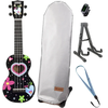 Sopranski ukulele set Heart Black Mahalo