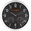 SAT ZIDNI S VLAGOMJEROM I TERMOMETROM MACMA 41238-03 CRNI