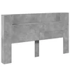 Krevetna ploča s LED-om s policom Beton 180 x 16,5 x 103,5 cm