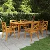 Vrtni stol 200 x 100 x 75 cm od masivnog bagremovog drva
