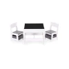 ECO TOYS Dečiji set sto i 2 stolice sa tablom za pisanje White