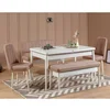 HANAH HOME Trpezarijski set White Stone