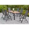 Gardenson VRTNA GARNITURA ASTROS aluminij barve grafita, naravne barve