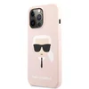 Maska Karl Lagerfeld Hc Silicone Karl Head za iPhone 13 Pro Light Pink.