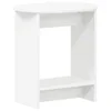Vidaxl Stranska miza Bela 50 x 39,5 x 55 cm Inženirski les
