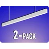 V-TAC LED linearna viseča luč 40W, 3300lm, čip SAMSUNG, srebrna/2-PACK! Farba svetla: Dnevna bela