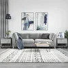 Klubska mizica 2 kosa betonsko siva 50x46x50 cm inženirski les