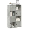Regal za knjige boja betona 60x24x101,5 cm konstruirano drvo