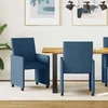 Blagovačke stolice s kotačima 2 pcs Plava 58 x 65 x 94 cm