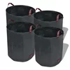 vidaXL Temno zelena vrtna vreča za odpadke 4 kosi 272 L 150 g / m2, (20746323)