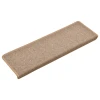 Prostirke za stepenice 15 kom 65x21x4 cm svijetlosmeđe pravokutne rubove