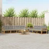 Set vanjskih sofa s jastukom 7 pcs Bijela i svjetlosiva