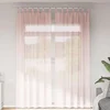 Voile zavjese s petljama 2 kom svijetlo ružičaste 140x260 cm