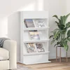 Polica za časopise Bijelo 70 x 41 x 126 cm Konstruirano drvo