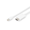 ASSMANN Electronic AK-340304-020-W video cable adapter 2 m Mini DisplayPort HDMI Type A (Standard) White