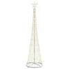 LED božićno drvce Topla bijela 51 x 51 x 190 cm Metal
