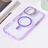Torbica Magsafe transparent za iPhone 16 Plus 6.7 ljubicasta