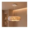 Brilagi - LED luster na sajli FEATHER 3xE27/40W/230V + 3xLED/3W prečnik 40 cm bela