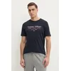 Tommy Hilfiger Majica Center Stack MW0MW38621 Mornarsko modra Regular Fit