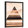 Plakat abstraktne oblike piramida - 30x45 no frame