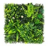 PVC Veštačka Živa Ograda 50 × 50 cm – Dekorativni Zeleni Panel