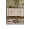 Hanah Home komoda Ilay 150, 150 cm, antracit / travertin / zlatna