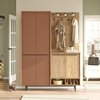 Hanah Home Komplet predsoblja OS1-SK, 147.4x35.5x195.6 cm, Braon