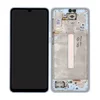Samsung Galaxy A33 5G A336B - LCD zaslon + steklo na dotik + okvir (Awesome Blue) - GH82-28143C, GH82-28144C Genuine Service Pack