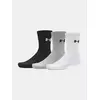 Under Armour čarape Performance Cotton crew, 3 para, crna-siva-bela