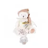 Roza plišasti medvedek s sponko – držalo za dudo Doudou 25 Years Doudou et Compagnie rojstnodnevna izdaja rožnata 20 cm od 0 mesecev