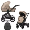 KUNERT BRAV KOLICA ZA BEBE SET 2U1 CRNI RAM DEZEN 13