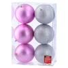 Festa icy novogodišnja kugla srebrno pink 12cm 6k ( 780025 )
