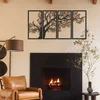 Wallity Set zidnih dekoracija Autumn Vibes-APT740 M, 69x150 cm, 1.2 mm, 4 komada, Crna