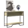 Konzolni stol boja hrasta 100 x 35 x 74,5 cm konstruirano drvo