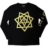 HIM Heartagram Honeycomb (Sleeve Print) Black XL Majica